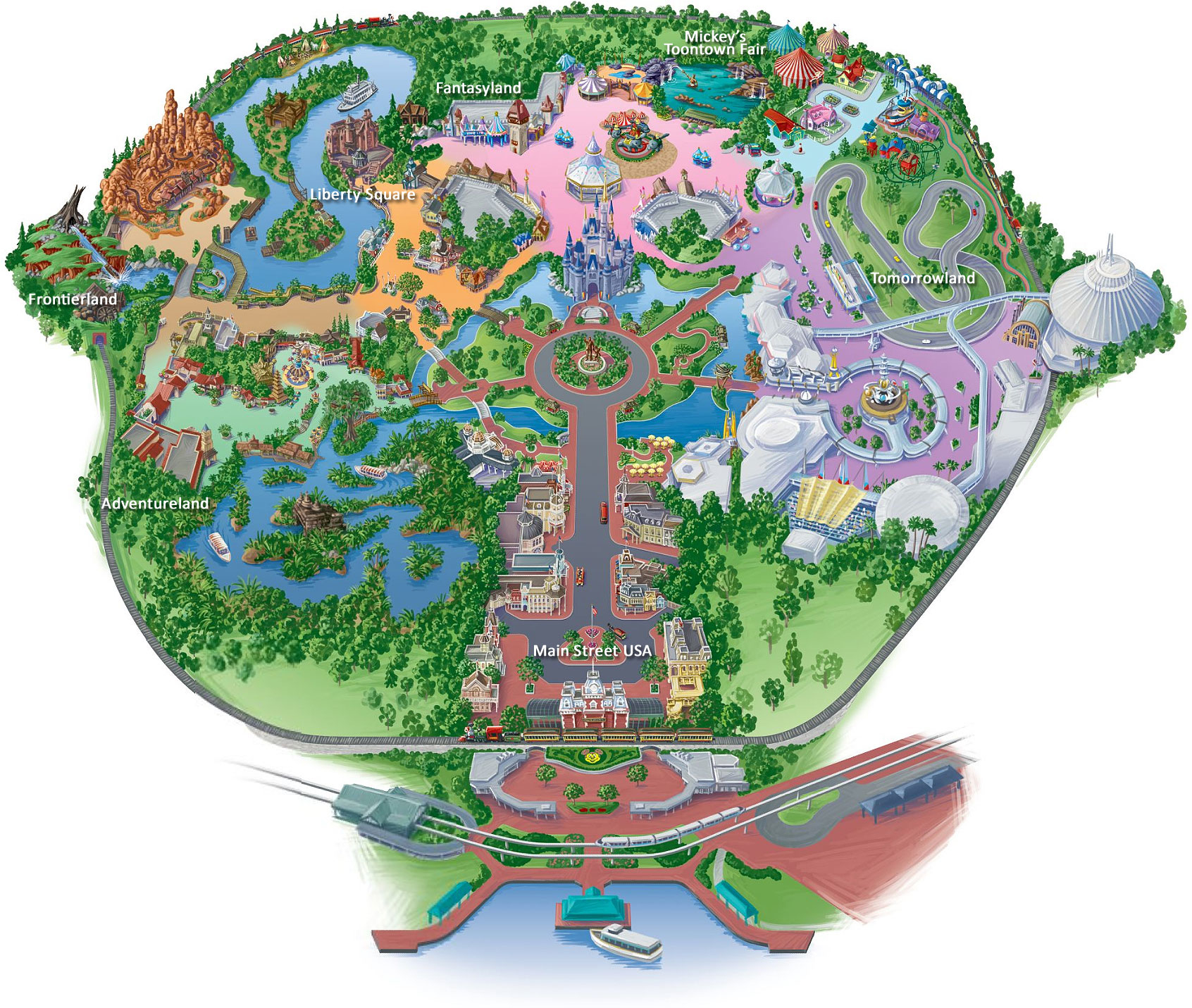 Magic Kingdom Attractions Walt Disney World Resort
